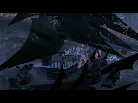 Unleash the Fleet! - Vampire coast vs warriors of chaos warhammer3 cinematic battle