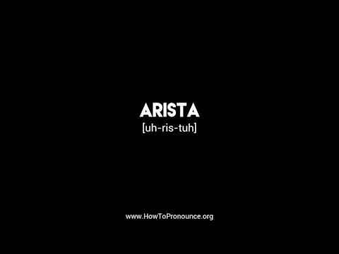 How to Pronounce "arista"
