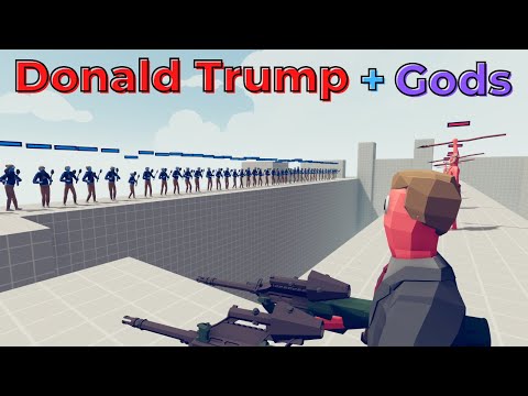 Donald Trump + Gods Vs Custom Unit - | TABS - Totally Accurate Battle Simulator