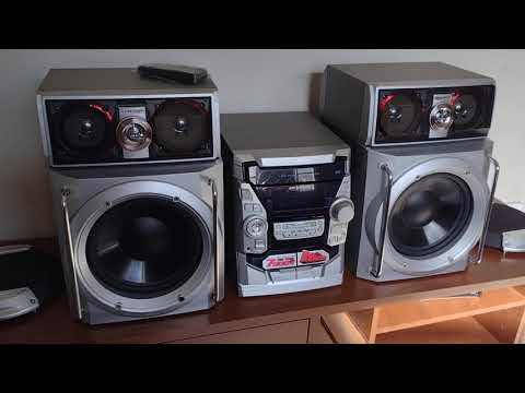 System Som Sharp Cd-C7000  Bass music subwoofer 25 cm 7000 w pmpo