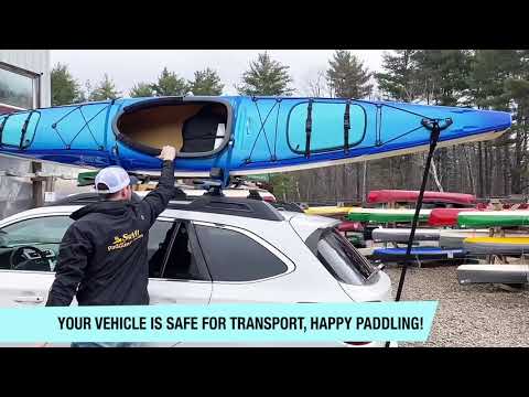 How to Tie Down a Kayak on a Roof Rack with Cradles/J-Racks