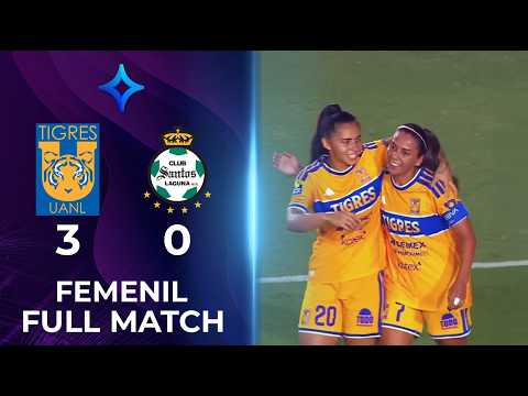 Tigres vs Santos 3-0 | Partido Completo | Liga MX Femenil