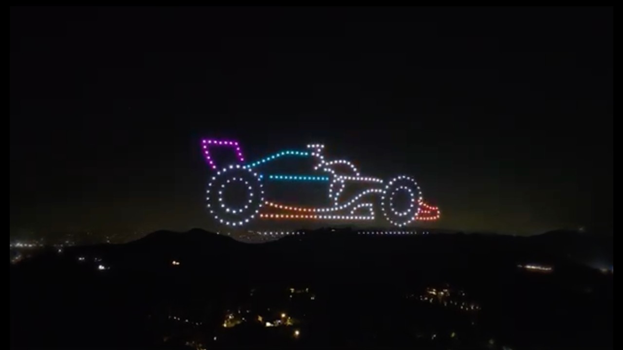 Fast Lane Drive private party drone light show, Creative Skies