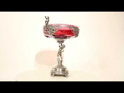 Antique WMF Art Nouveau Silver Plated Centrepiece