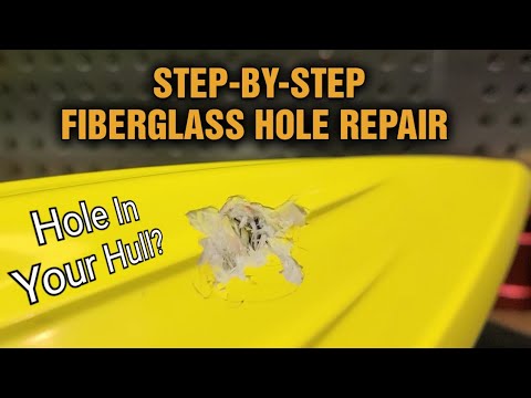 Fiberglass Boat Repair - How To Fix A Hole In A Fiberglass RC Boat