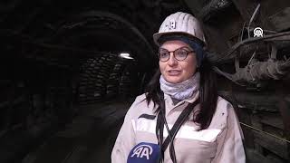 "Kömür kentinin" kadın mühendisleri yer altının zorlu koşullarında çal