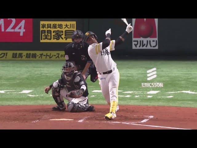 【7回裏】 ホークス・グラシアル 貴重な追加点となるホームランを放つ!! 2020/10/10 H-M