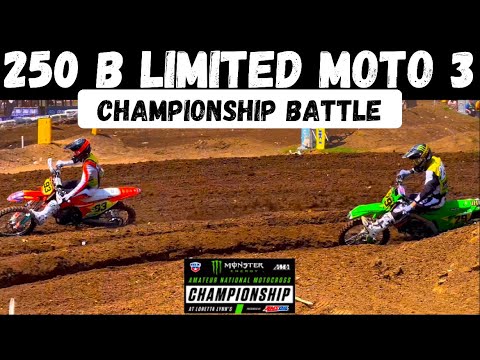Championship Battle on STOCK Machines! Loretta Lynn’s 250 B Limited Moto 3 (Dennis vs Townsend)
