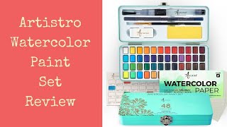 Review of Artistro Watercolor Paint Set in Portable Box