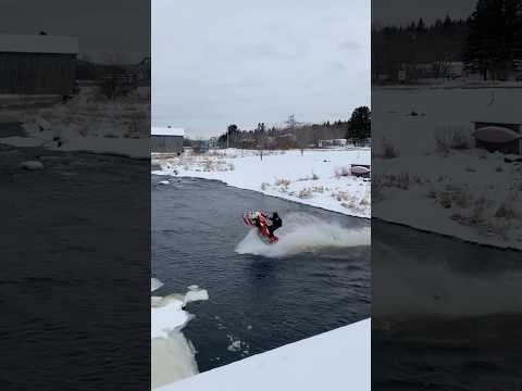 Water wheelies 🌊🤘🏻 #snow #mountains #fun #viral #shorts #yt #joy #winter #hp #power