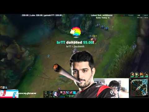 BRTT TROLLANDO DOUBLELIFT AO VIVO NA STREAM!