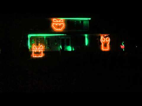 halloween light show 2014
