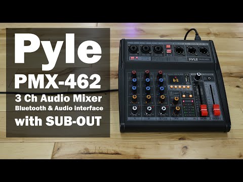 Introduction to the NEW PMX-462 Audio Mixer from Pyle with Subwoofer Control.