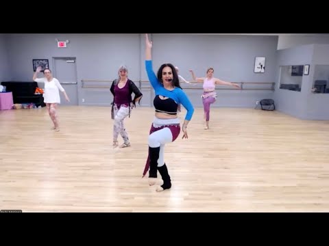 30 min Beginner Belly Dance - SAIDI Style & Combo! #bellydance #dance