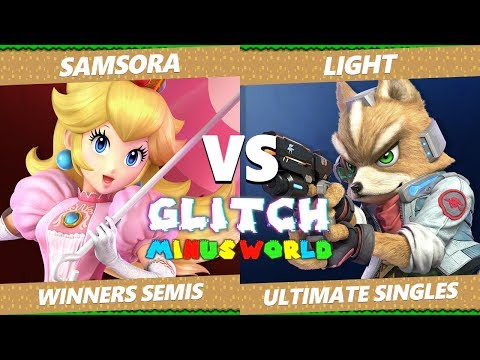 Glitch 7 SSBU - eUnited Samsora (Peach) VS Rogue Light (Fox) Smash Ultimate Winners Semifinals