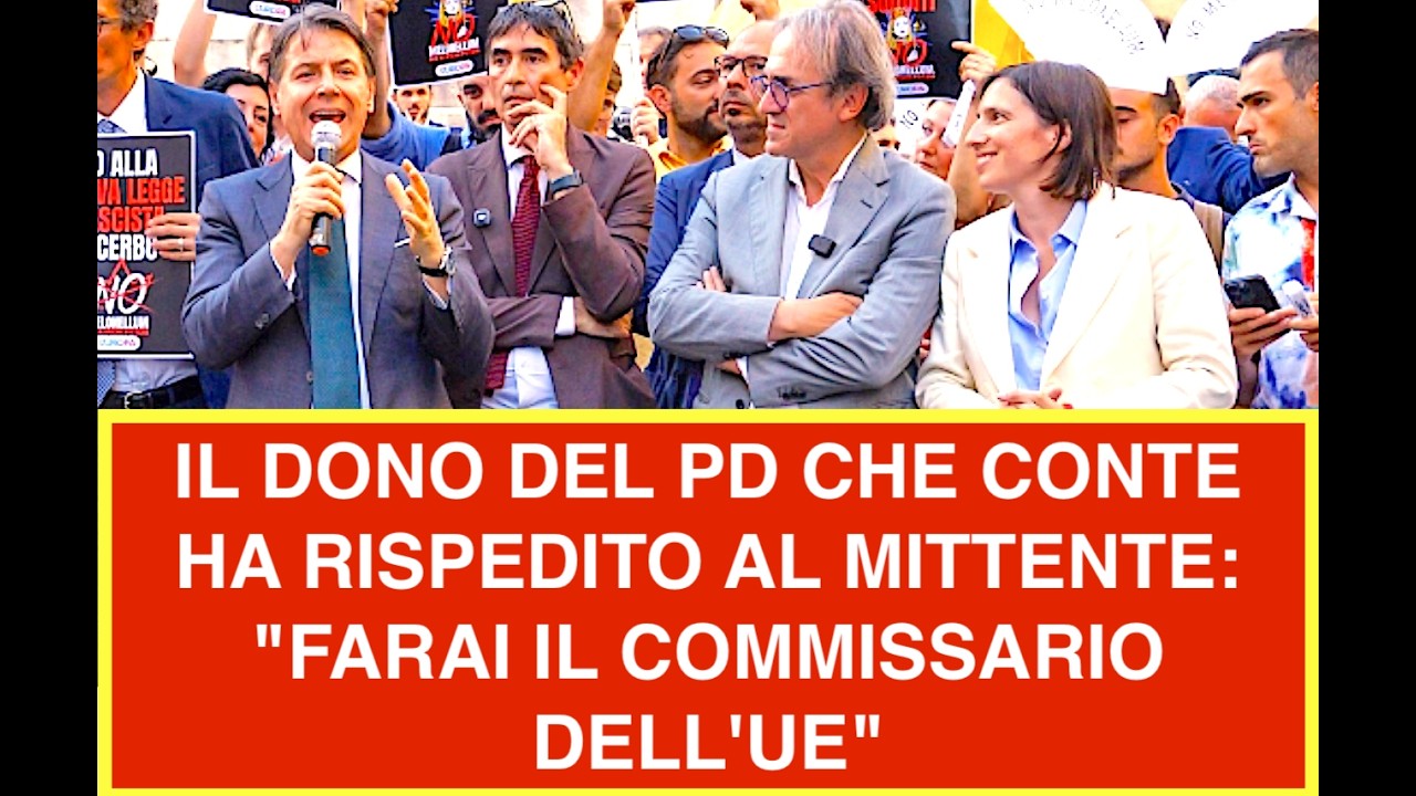 IL DONO DEL PD CHE CONTE HA RISPEDITO AL MITTENTE: "FARAI IL COMMISSARIO DELL'UE"