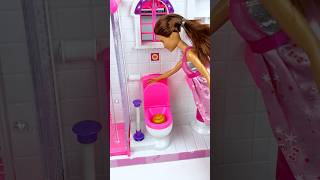 Satisfying With Unboxing Miniature Barbie Doll Toilet Set Toys, ASMR Videos