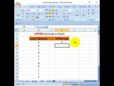 UPPER Formula in Excel | #onlineacademy | #excel | #shortvideo