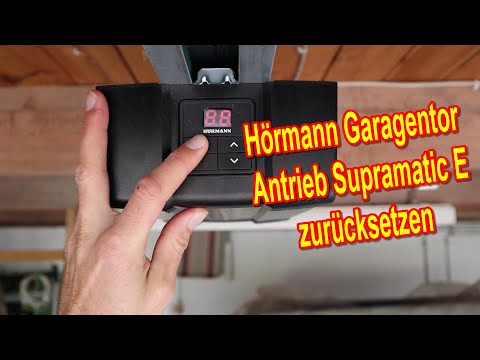 Hörmann Garagentor Antrieb Supramatic auf Werkseinstellung zurücksetzen Anleitung