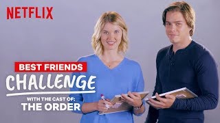 The Order Best Friends Challenge | Jake & Sarah (Jack and Alyssa) | Netflix video