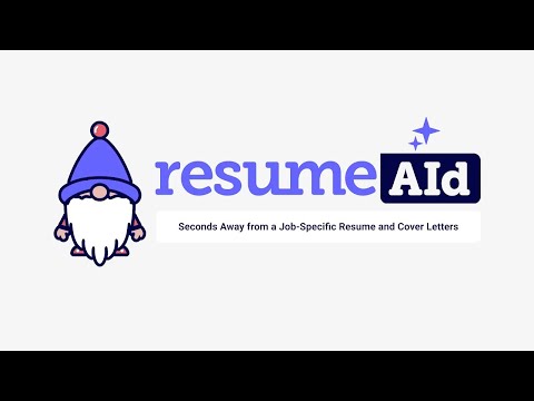 resumeAId - Tailor-Made CVs & Cover Letters in Seconds – Stay on the Job Search Page! logo