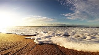 Waves Crashing onto The Beach Time Lapse - Royalty Free HD Video Stock Footage