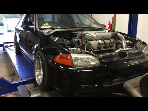J32 swap Dyno pull #AEM INFINITY ecu#cnc speedshop tuned#finally