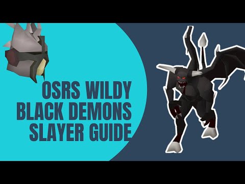 OSRS Wilderness Black Demon Safespot Slayer Guide