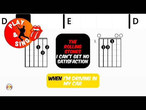 The Rolling Stones - [I Can't Get No] Satisfaction | Scrolling Guitar Chords & Lyrics