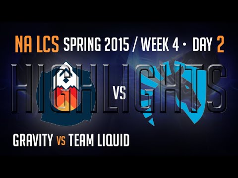 Gravity vs Team Liquid Highlights | S5 NA LCS Week 4 Day 2 Game 4 | GV vs TL W4D2G4