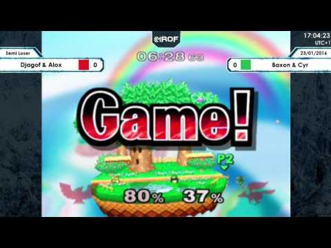 SSBM - Team - Demi Finales Losers - Djag Alox VS Cyr Baxon - ROF Winter 2016
