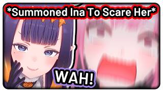 Ina Joins VC at the Perfect Time to Scare Calli with a "WAH!"【Hololive EN】