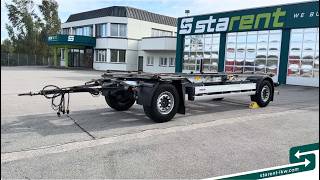 العربات المقطورة الشاسيه Schmitz Cargobull Lafette AWF 18, BDF &ndash; Wechselrahmen, Verzinkten Rahmen | MIETE | صورة 4 - Autoline