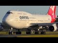 BEST OF Qantas Boeing 747 Takeoffs Landings Melbourne Airport Plane Spotting