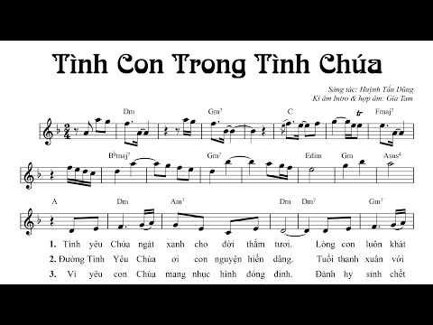 Tình Con Trong Tình Chúa | Huỳnh Tấn Dũng | Music PDF
