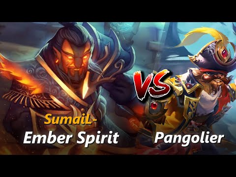 SumaiL- mid Ember Spirit vs Pangolier | First 10 minutes