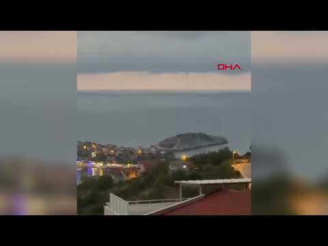 Amasra açıklarında hortum görüldü: Karaya ulaşmadan kayboldu
