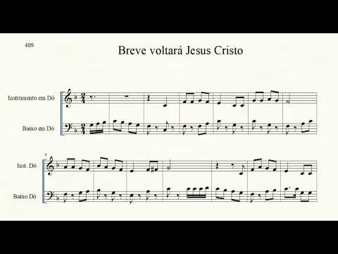 Hino 409 - Vídeo Partitura - LEIA A DESCRIÇÃO!!!