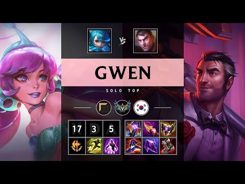 Gwen Top vs Jayce - KR Challenger Patch 25.21