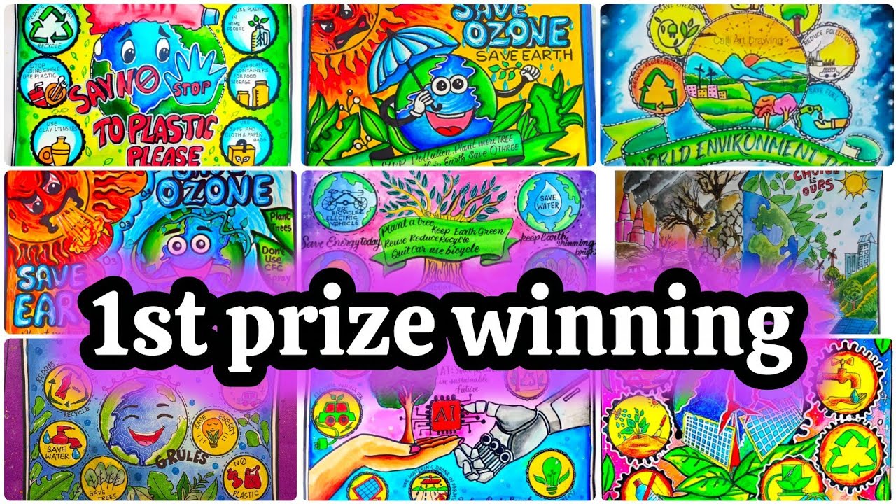 Earth Day Drawing| World Earth Day Poster Drawing| Save Earth Poster| Save Environment Drawing