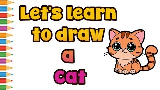 How to Draw a Cat Step by Step | Easy Tutorial for Kids
