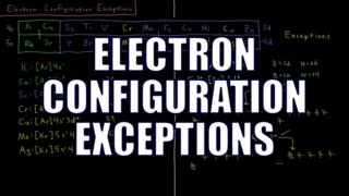 Quantum Chemistry 9.13 - Electron Configuration Exceptions