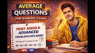 Average Questions for Banking Exams | Complete Concept + Most Asked Problems