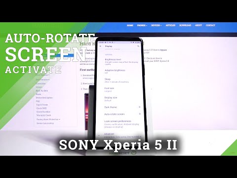 How to Use Rotate Screen Feature in Sony Xperia 5 II – Enable Screen Rotation