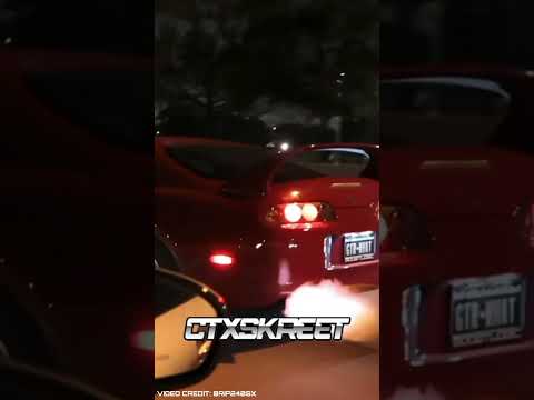 1500WHP SUPRA LEAVING CAR MEET #supra #toyota #rollingantilag #ctx #jdm #horsepower #singleturbo
