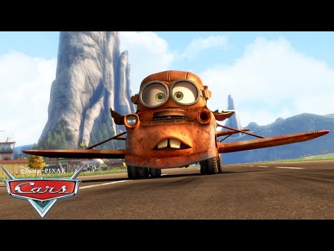 Mater Learns How to Fly! | Pixar Cars | @disneyjr