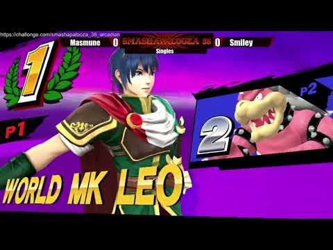 SmashaPalooza 38: Arcadian - Grand Finals - Smiley (Bowser, G&W) vs Masmune (Ike, Marth)
