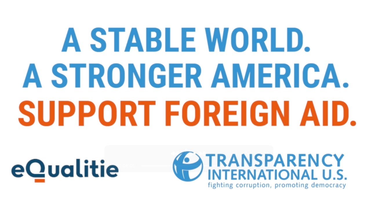 Support Foreign Aid: Transparency International U.S. Ad in Times Square