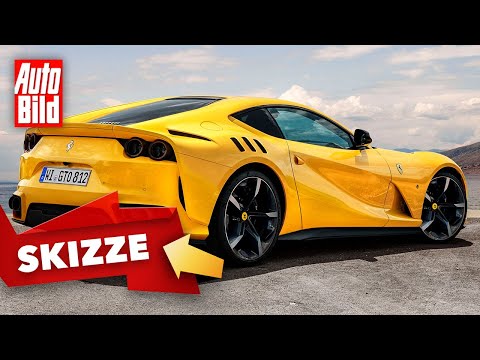 Ferrari 812 GTO (2020): Skizze - Motor - Sportwagen - Info