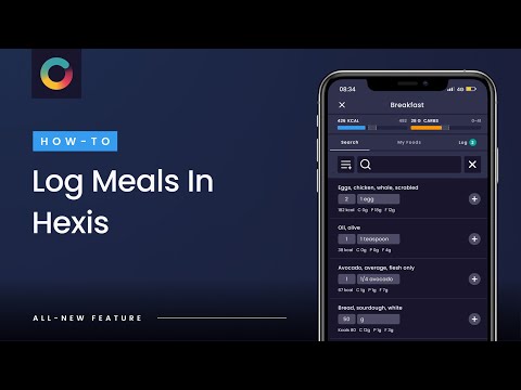 How to log meals in Hexis